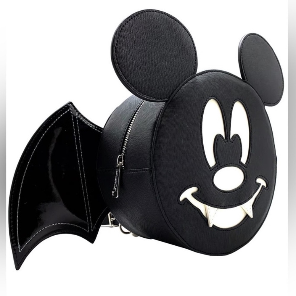 NWT LASR Exclusive Bat Mickey Loungefly Backpack - Picture 3 of 6